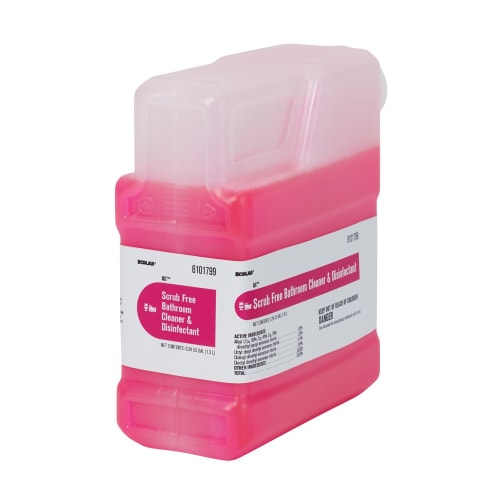 Ecolab Scrub Free Bathroom Cleaner & Disinfectant, QC, 1.3 Liter, #6101799